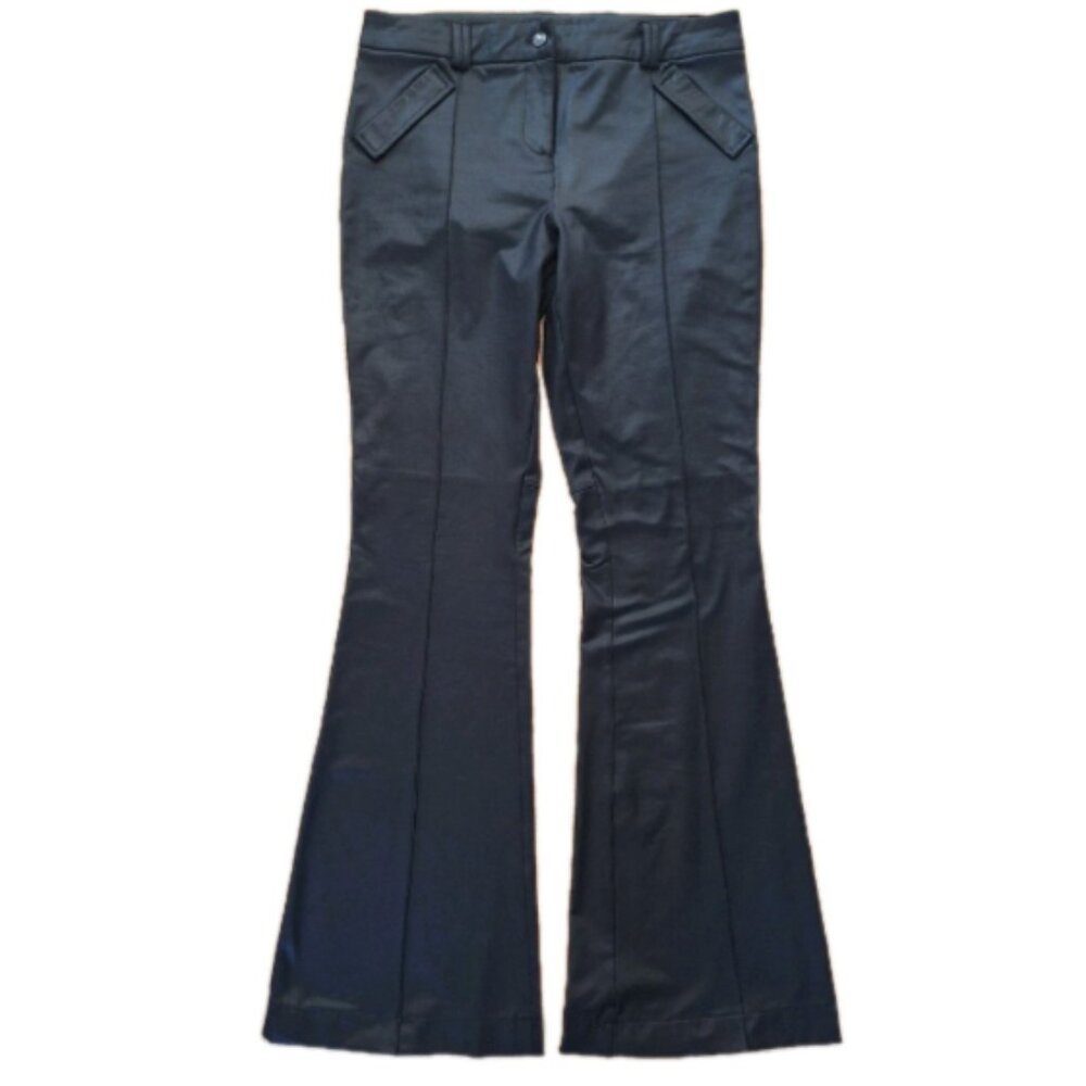NITROGEN SHINY STRETCHY BLACK PANTS SIZE 42 OR SIZE 14